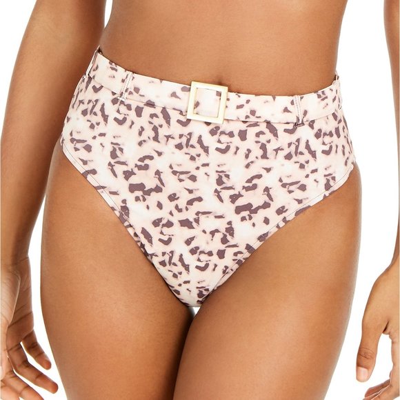 Weworewhat Emily Tortoise High-Waist Bikini Bottom - Picture 1 of 9